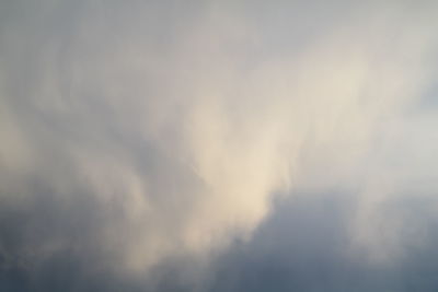 Low angle view of clouds in sky