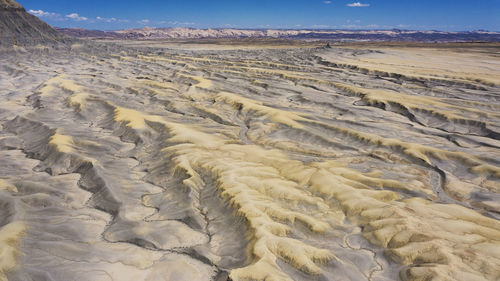 Aerial view of desert