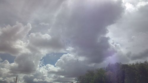 Low angle view of storm clouds in sky