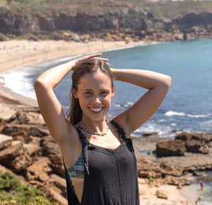 Portrait of smiling young woman