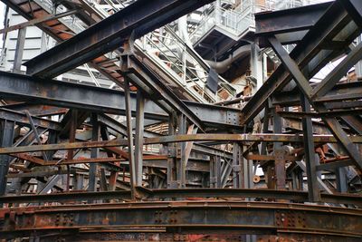 Full frame shot of rusty metallic structure