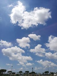 Low angle view of blue sky