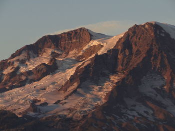 Scenic view of rocky mountains