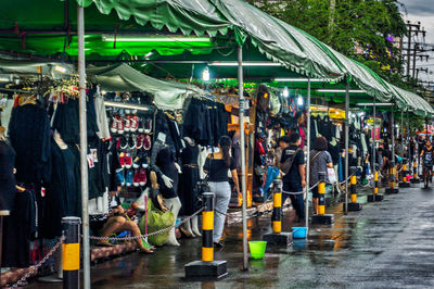 Panoramic view of street