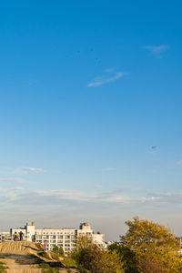 Scenic view of buildings against sky