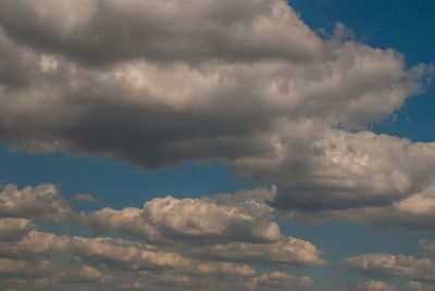 Low angle view of storm clouds in sky