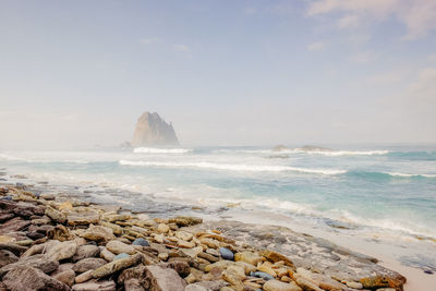 Scenic view of sea against sky