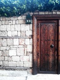 Close-up of door