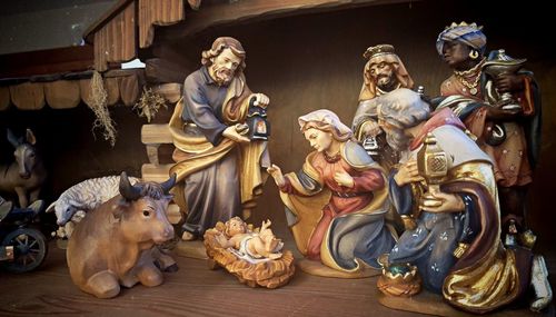 Nativity scene at church