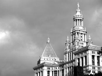 Low angle view of clock tower