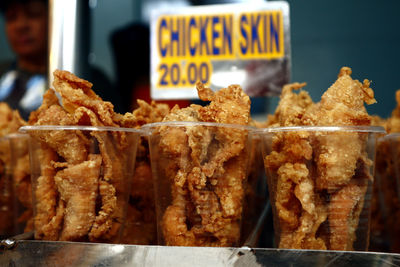 Close-up of sweet food for sale