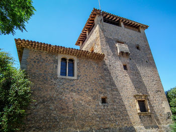 Low angle view of building against sky