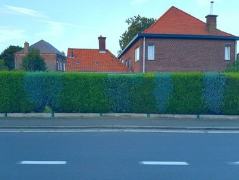 Houses against sky