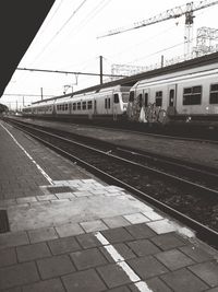 Railroad station platform