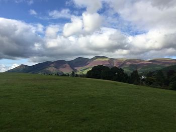 Scenic view of landscape against sky