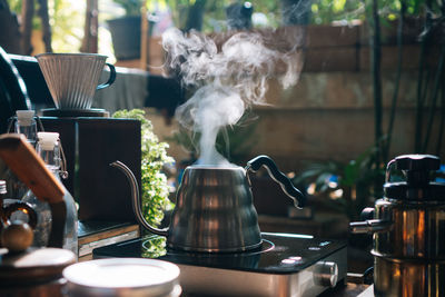 Kettle in kitchen