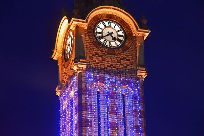 Low angle view of clock tower