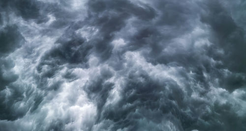 Low angle view of storm clouds in sky