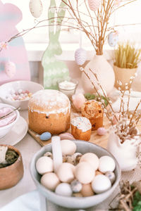 Close-up of food on table