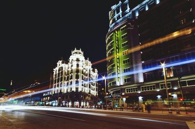 City street at night