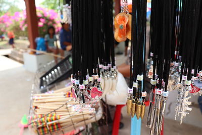 Close-up of market for sale