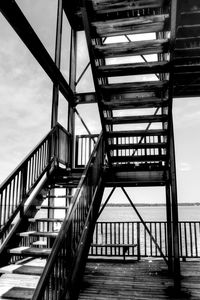 Staircase leading towards sea