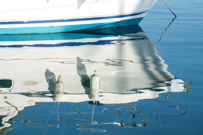 Close-up of water against sky