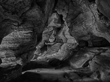 Rock formations in cave
