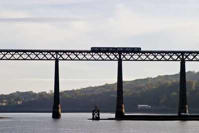 Forth rail bridge at south queensferry in scotland