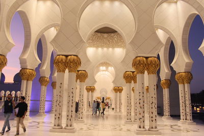 Group of people in temple