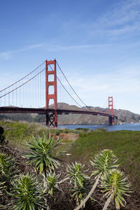 View of golden gate bridge against sky