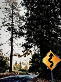 Close-up of road sign