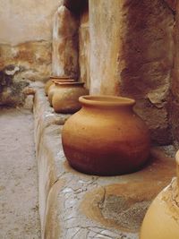 Close-up of abandoned building