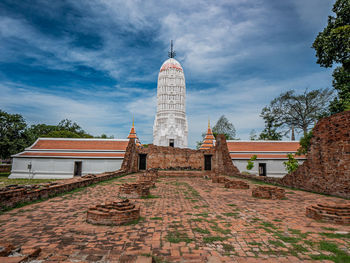 Low angle view of historical building against sky