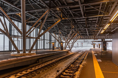 Railroad station platform