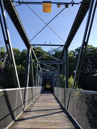 Low angle view of bridge against sky