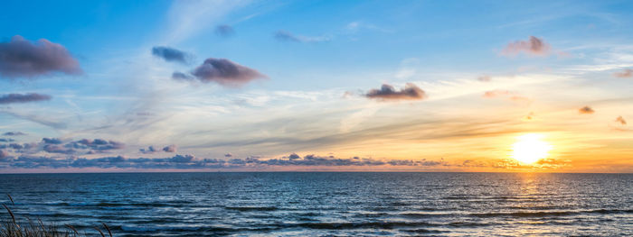 Sunset and the baltic sea