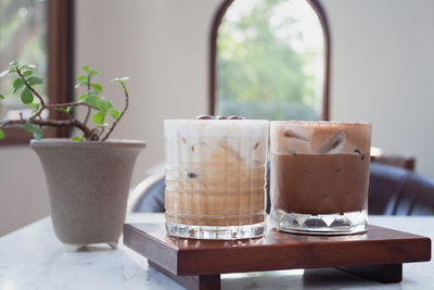 Close-up of drink on table