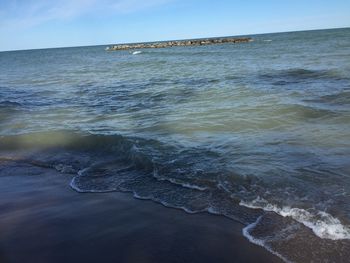 Scenic view of sea against sky