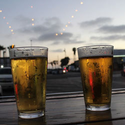 Close-up of drink on table