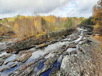 Scenic view of river against sky