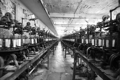 A small scale factory that produces diff. kinds of threads and laces.