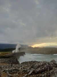 Scenic view of sea against sky