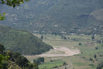 High angle view of landscape