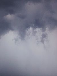 Low angle view of cloudy sky