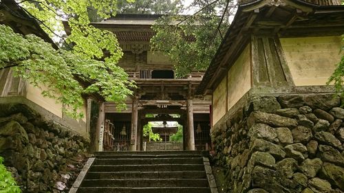 Steps leading to old building