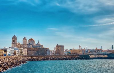 View of city at waterfront