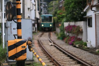 Train on railroad track