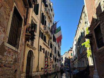 Low angle view of buildings in city