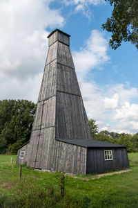 Low angle view of building against sky